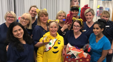 Staff donated gifts and held a raffle to raise money for Children in Need